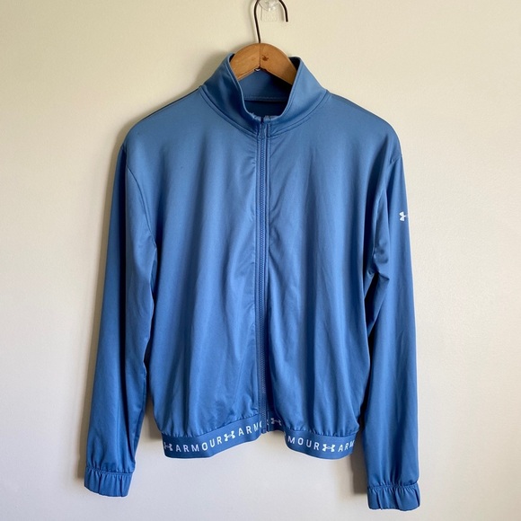 Under Armour Heat Gear Thin Light Loose Athletic Track Jacket - Picture 1 of 5